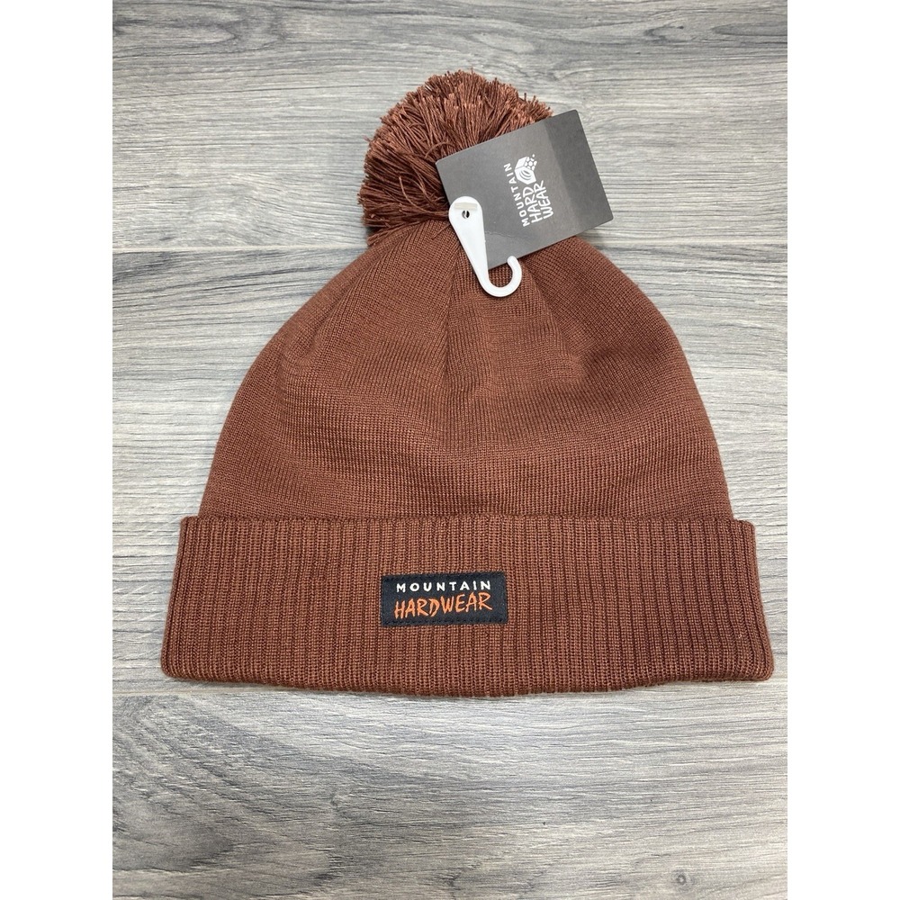 Mountain HardWear ApresPro Bonnet Beanie Stocking Cap Hat New Adult Brown/Red